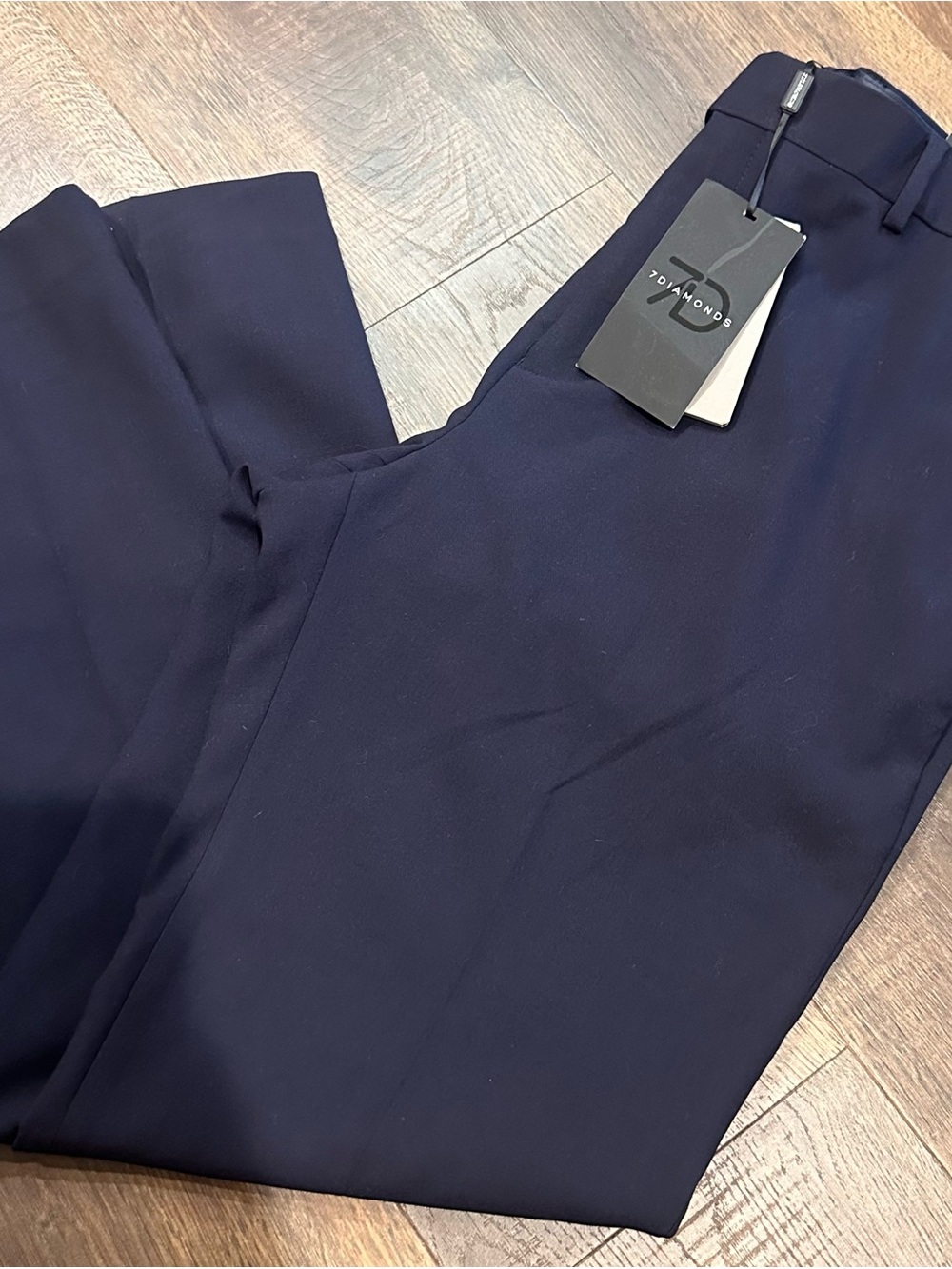 7 Diamonds Men's Navy Dress Slacks